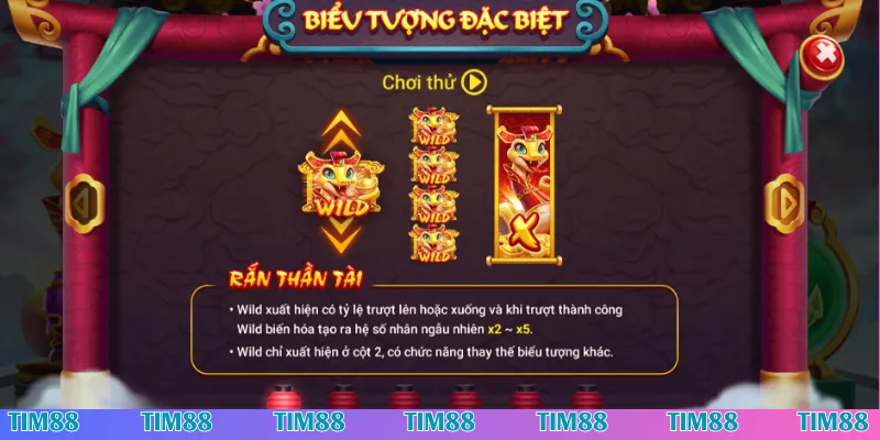 Cách chơi cơ bản của game slot Ất Tỵ Phú Quý Tim88