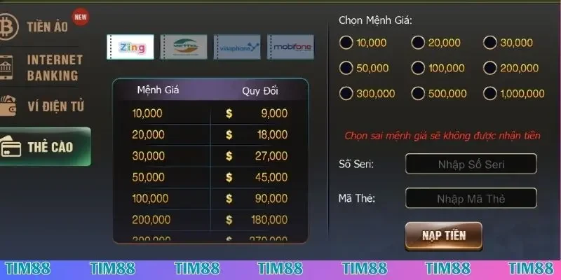 hướng dẫn nạp tiền Tim88 nhanh hướng dẫn nạp tiền Tim88 nhanh