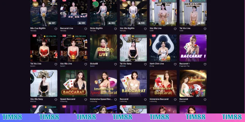 Luật chơi game Tim88 xanh chín qua các sảnh cược