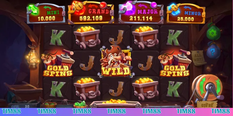 Mỏ Vàng Gã Điên Tim88 - Game slot đỉnh chóp