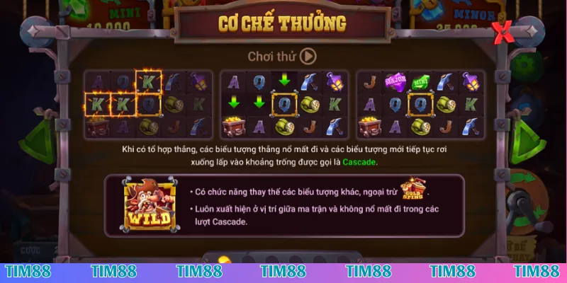 Thủ thuật chơi Mỏ Vàng Gã Điên Tim88 nhanh thắng